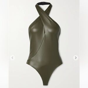 ALIX NYC NWT Oliver Body Suit in Pine Green Halter Style #34032 Women’s Size XS